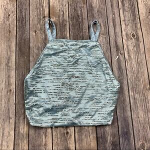 Stella glitter crop top